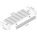 High Strength Safety Fireproof Steel Grating Stair Tread Welded with Checker Nosing